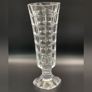 Elegant Cristal d’Arques Crystal Bud Vase‎ Glossy Geometric Vintage